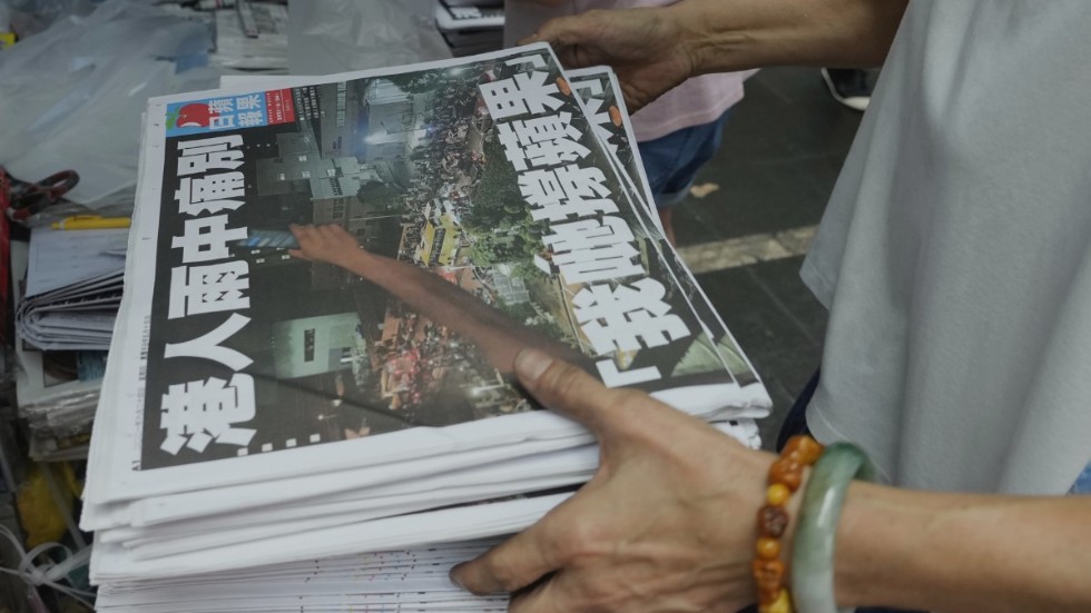 Sista upplagan av Apple Daily kom ut i torsdags.