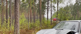 Långa köer på riksväg 40 efter olyckan