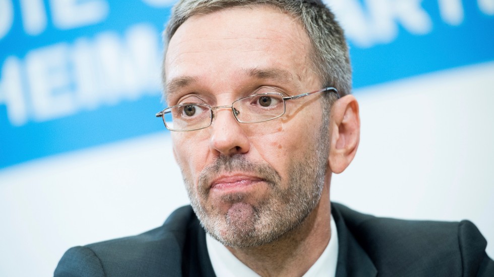 Herbert Kickl är favorittippad att ta över som FPÖ-ledare i Österrike efter Norbert Hofer. Arkivbild.