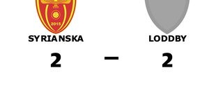 Syrianska fixade en poäng mot Loddby