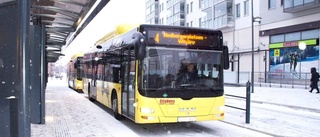 Trångt för bussarna på Medborgarplatsen