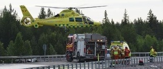 Svårt skadad i trafikolycka