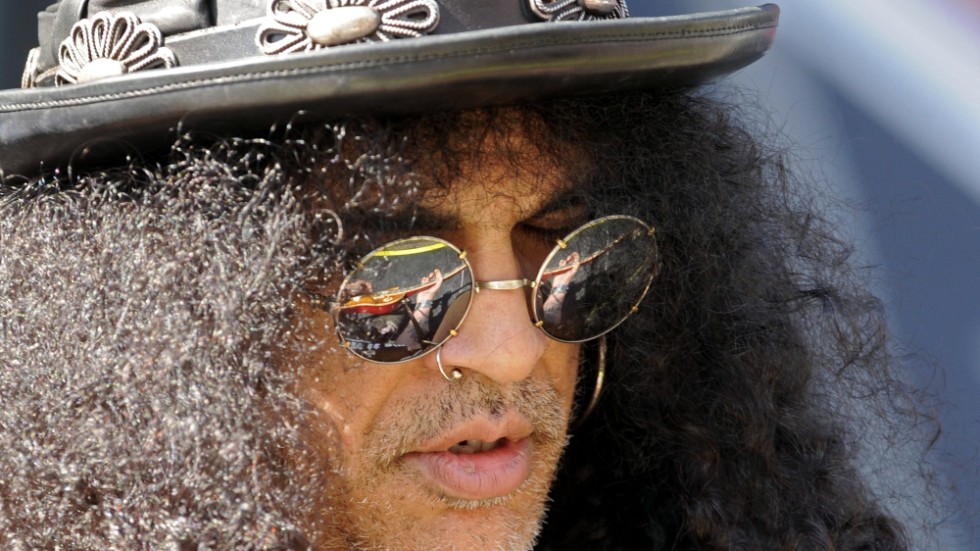 Saul Hudson, med känd som Slash i Guns N' Roses ska göra skräckfilm. Arkivbild.