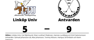 Förlust för Linköp Univ hemma mot Antvarden