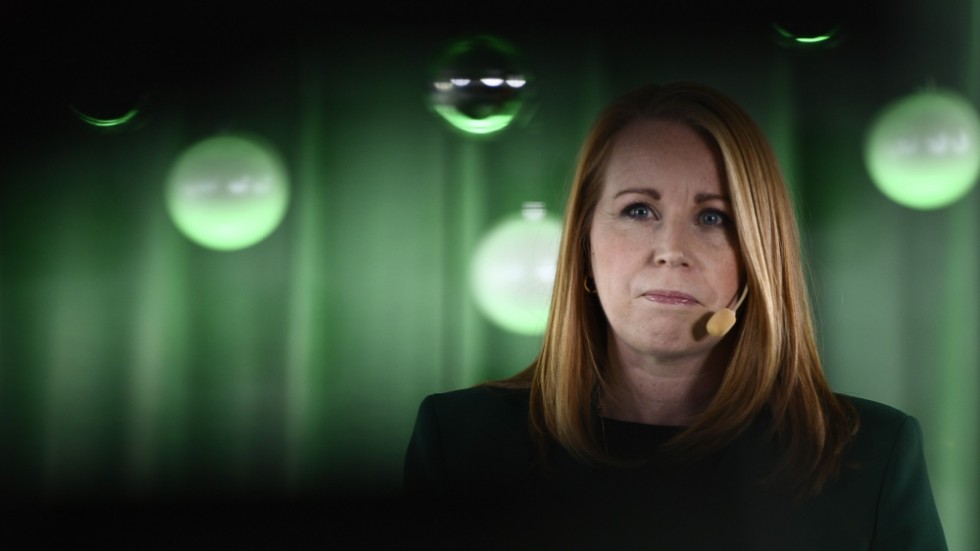 Centerpartiets Annie Lööf höll sitt sista jultal som partiledare den 7 december 2022. Insändarskribenten tycker att hon slutade som en förlorare i politiken. (Arkivbild)