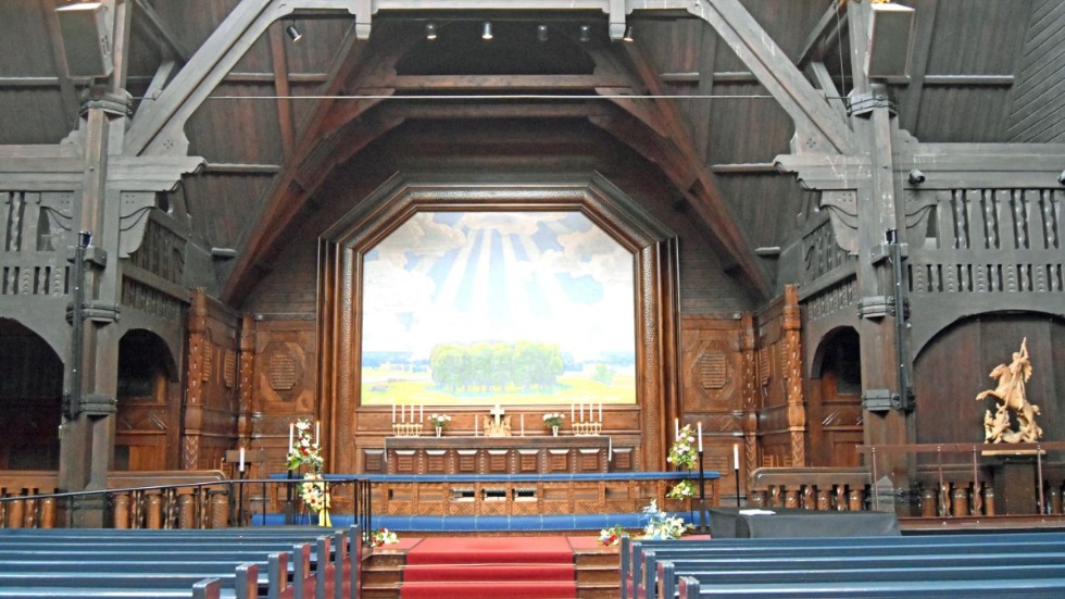 Kiruna kyrka interiör.
