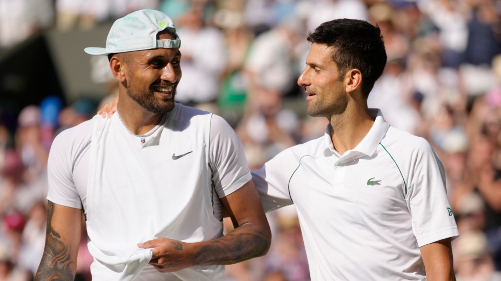 Novak Djokovic och Nick Kyrgios möttes i finalen av Wimbledon.