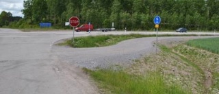 Konstigt stopp på cykelvägen