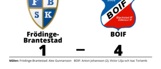 Alex Gunnarsson målskytt när Frödinge-Brantestad föll