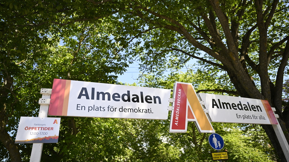 Almedalena slogan – en plats för demokrati, en plats för alla, stämmer. 