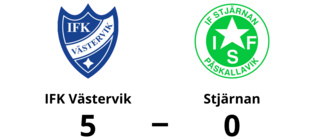 Storseger för IFK Västervik - 5-0 mot Stjärnan