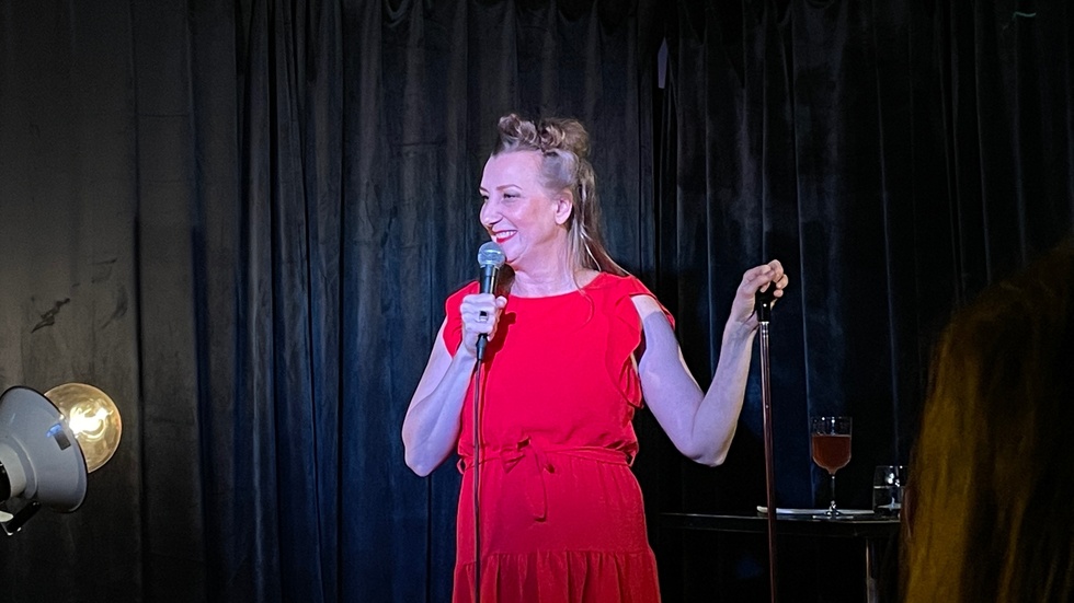 Elina Du Rietz gästade Biografbaren under fredagskvällen. 