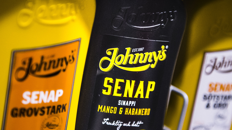 80 procent av Sveriges senap produceras i Kavlis fabrik, bland annat av märket Johnny's. Arkivbild.