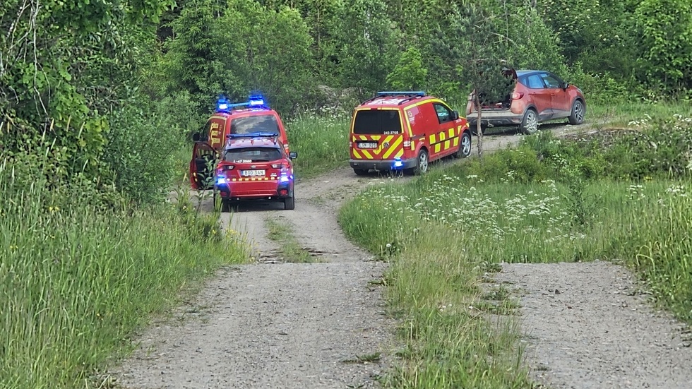 Räddningstjänsten på plats vid Ormestorp.