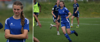 Här gör Nova, 14, sitt första pass med IFK:s A-lag