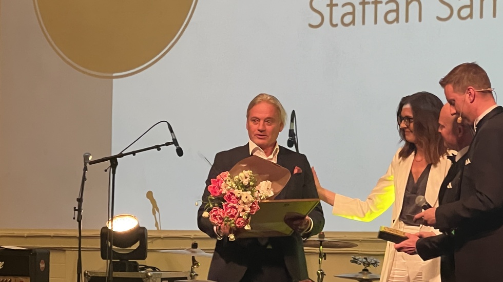 Bild från förra året, då Staffan Samuelsson blev Årets Företagare på Vimmerbygalan.