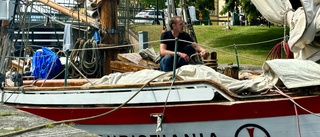 Det 130 år gamla serviceskeppet Christiania besökte Motala