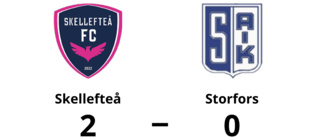 Tung förlust för Storfors i toppmatchen mot Skellefteå