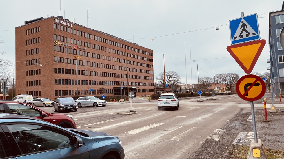 Här ska det bli rondell.