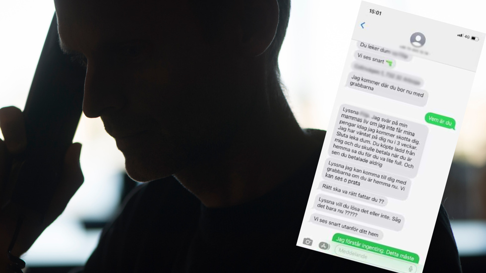 22-åringen hotade och utpressade sina offer över telefon och sms tills de betalade.