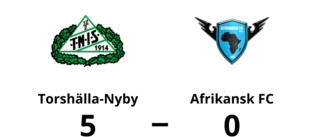 Afrikansk FC en lätt match för Torshälla-Nyby som vann klart