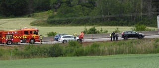 Körfält stängdes av efter olycka