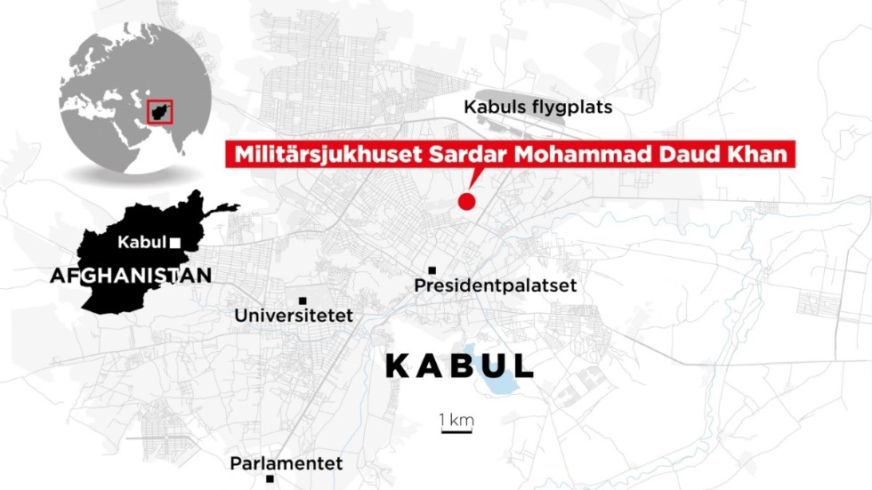 Militärsjukhuset Sardar Mohammad Daud Khan i Kabul i Afghanistan attackerades på tisdagen. Minst 19 människor miste livet i attacken.