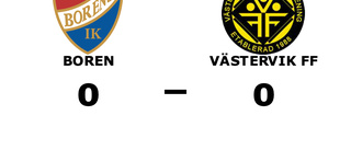 Mållös match när Boren mötte Västervik FF