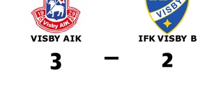 Seger för Visby AIK i toppmötet med IFK Visby B