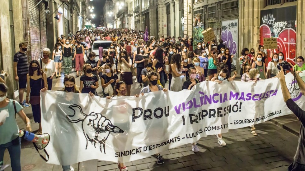 Ett uppmärksammat mord på en sexårig flicka har utlöst protester i Spanien.
