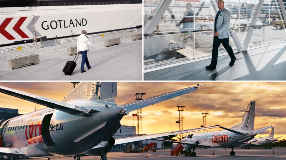 Att resa till Gotland över påskhelgen eller påsklovet förblir populärt. Överst t.h: Destination Gotlands nya vd Marcus Risberg.