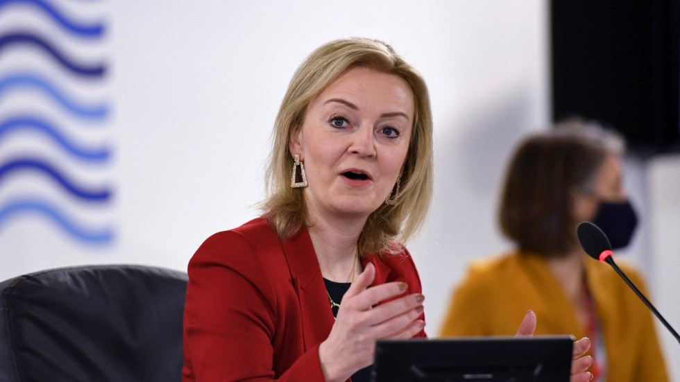Den brittiska utrikesministern Liz Truss kommer att ta över ansvaret för brexitfrågorna i Boris Johnsons regering. Beskedet kommer dagen efter att det blev känt att brexitministern David Frost avgår. Arkivbild.