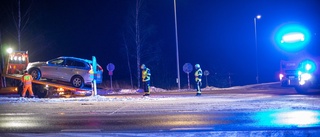 Kilometerlång kö efter sidokrock vid Nävekvarnskorset