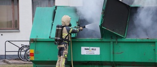 Brand i sopcontainer