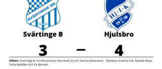 Irmelie Jonsson Nordvall och Hanna Johansson nätade - men Svärtinge B förlorade