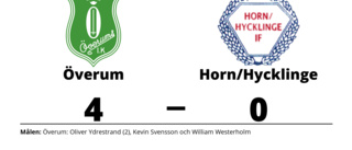 Överum segrare hemma mot Horn/Hycklinge