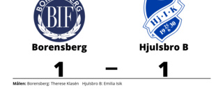 Borensberg i ledning i halvtid - men tappade segern mot Hjulsbro B