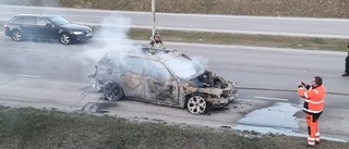 Räddningstjänst larmades om brand i fordon 