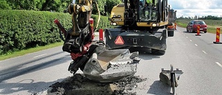 Trafikfarligt slukhål lagat