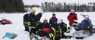 Skoterförare skadad i Narken