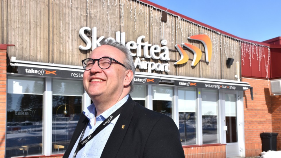 ”2024 och framåt förväntar vi oss en ökad tillväxt i och med den starka regionala tillväxten”, säger Robert Lindberg, vd på Skellefteå Airport