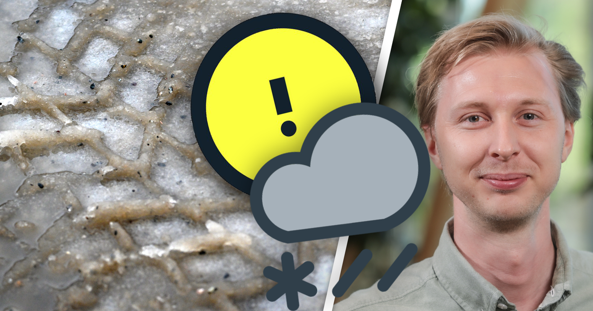 Blötsnö och halka på Gotland – men mildare väder till helgen