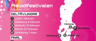 Hit kommer Melodifestivalen 2025