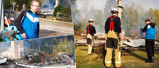 Daniel, 37: "Vårt hus har brunnit ned"