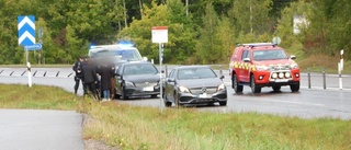 Trafikolycka på E22 vid Klevbrinken