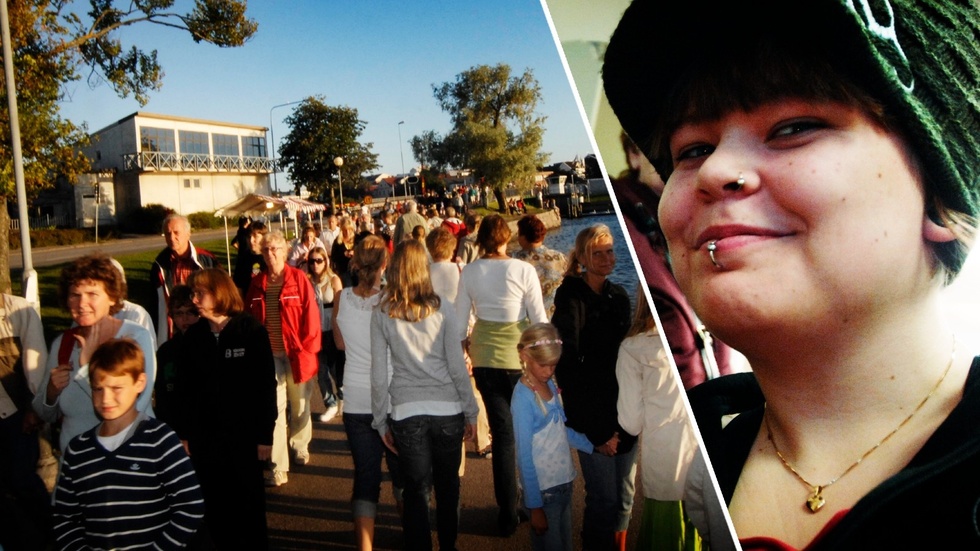 2009 såg Slottsholmsvägen och Slottsholmen ut som till vänster. Två år tidigare såg undertecknad ut som till höger. Såhär minns jag mitt 00-tal i Västervik. 