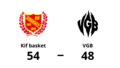 Kif basket vann med 54-48 mot VGB