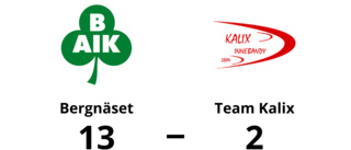 Bergnäset utklassade Team Kalix – seger med 13-2