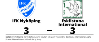 Oavgjort för IFK Nyköping hemma mot Eskilstuna International