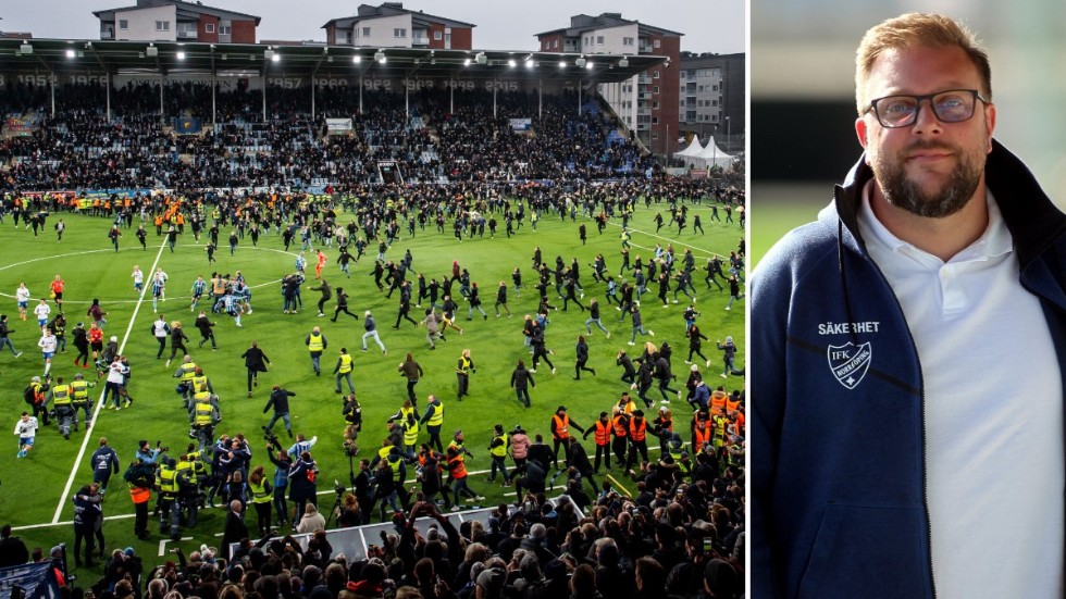 Johan Schollin vill slippa uppleva samma scener som när Djurgården vann SM-guld i Norrköping 2019.